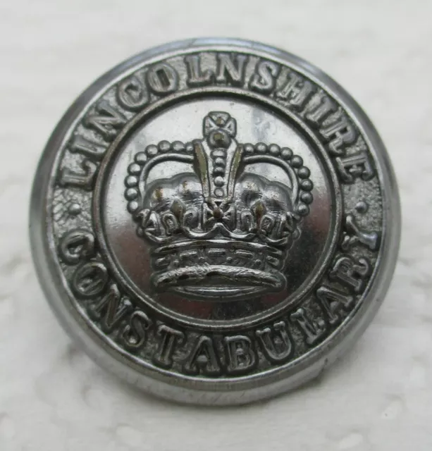 British:"LINCOLNSHIRE CONSTABULARY BUTTON" (Obsolete, 24mm, 1950s-60s Era)