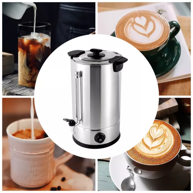 Electric 15L Catering Hot Water Boiler Commercial Coffee Tea Urn Stainless Steel