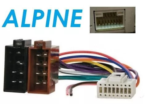 ALPINE TDA-7561 TDA-7562 TDA-7570R TDA-7572R Car Stereo ISO Adapter Cable
