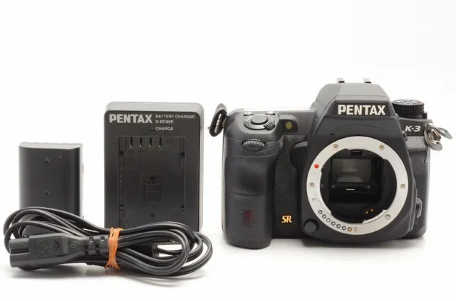 "Mint" Pentax K-3 24.3MP Digital SLR Camera DSLR Black Body From Japan 574B