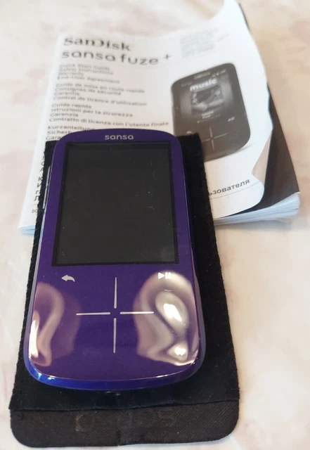SanDisk Sansa Fuze + 8 GB Blue MP3 Media Player Digital LCD FM Radio SD Slot