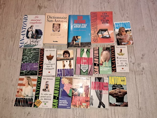 lot de 39 livres roman SAN ANTONIO