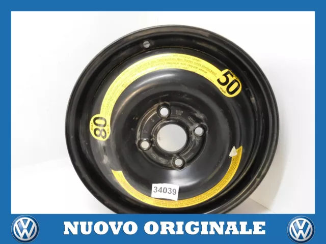 Cerchio Ruota Di Scorta Spare Wheel Rim 4.00 B X15 Et40 4/108 Original Audi 80