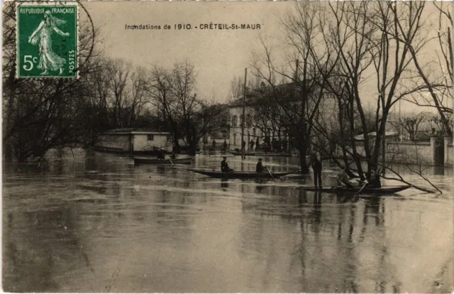 CPA AK Creteil Floodations de 1910-Creteil-St-Maur FRANCE (1282388)