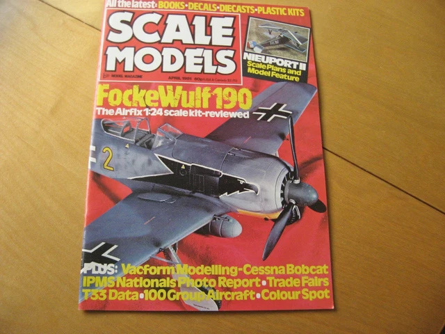 MAP SCALE MODELS magazine april 1981 fockewulf 190 cessna bobcat T33 ...