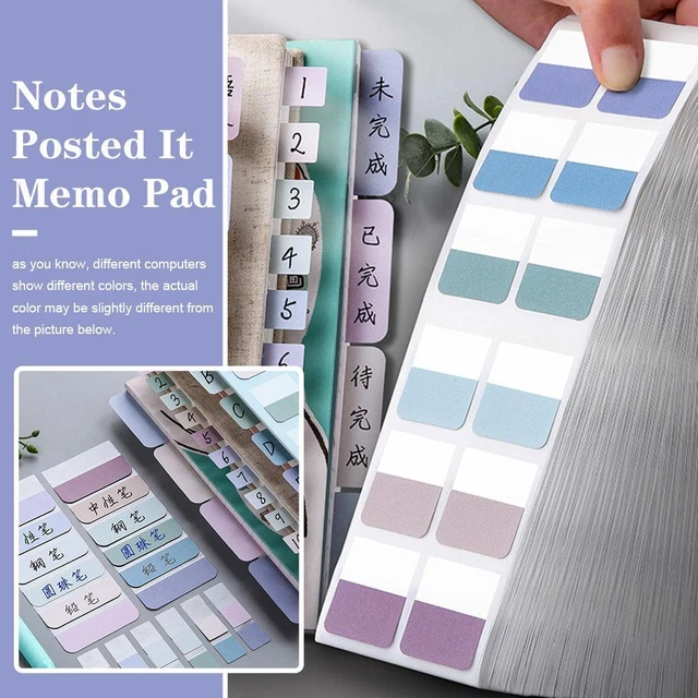 60/120pcs Posted it Sticky Note Pads Notepads Sticky Flags Tabs Notebook[ 9CO4