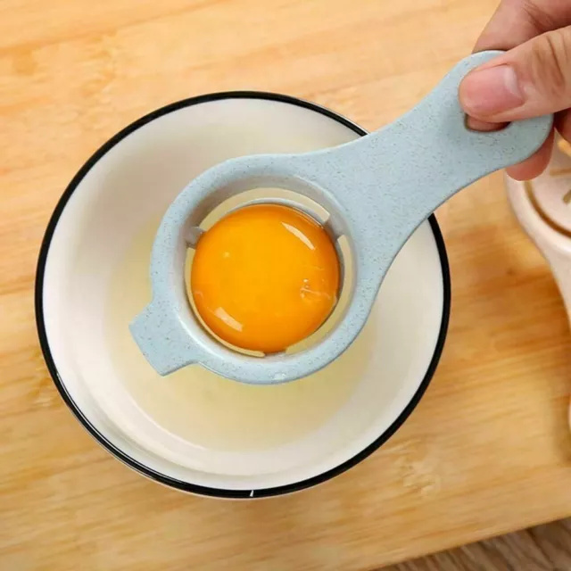 Yolk White Egg Separator Divider Strainer Filter Baking Kitchen Gadgets Tool AU 3