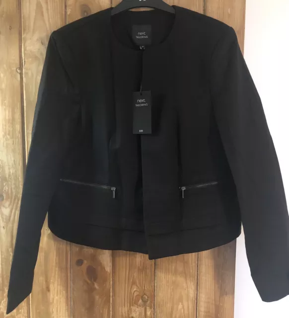 Next Tailoring Black Blazer/jacket Size 16 NEW