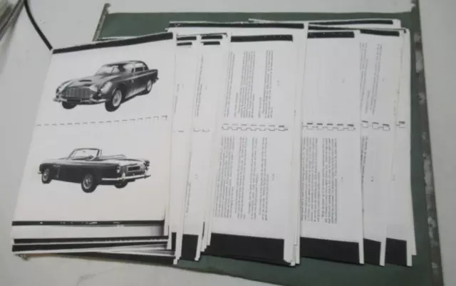 Aston Martin Db6 Owners Handbook Photocopy