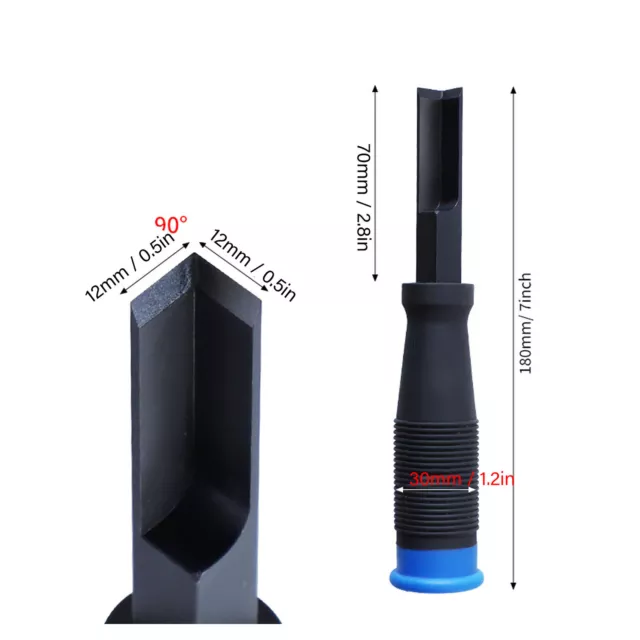 Chisel TPR Handle Square Corner Chisel For Slotting Cutting