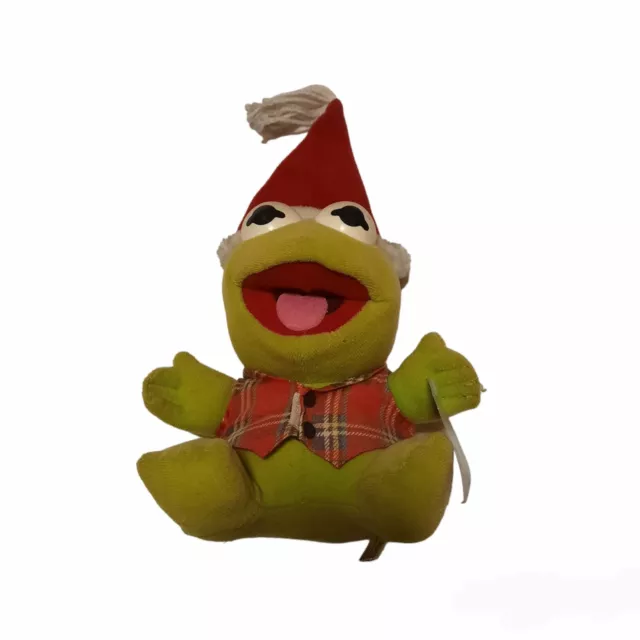 1987 McDonalds Jim Henson Baby Kermit The Frog Stuffed Plush Muppet Babies Tag