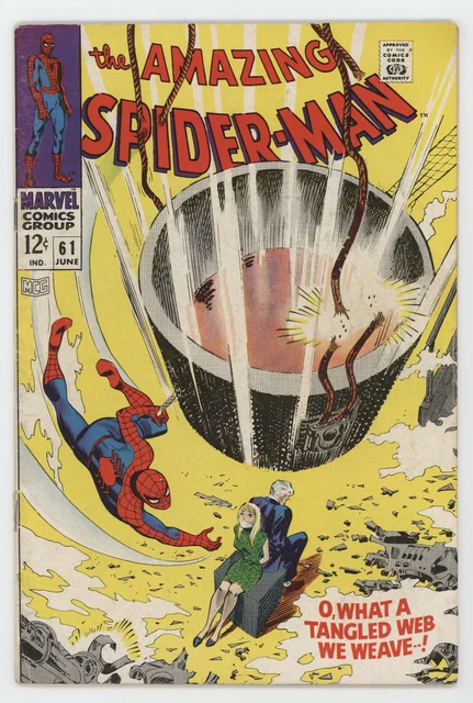 AMAZING SPIDER-MAN 61 Marvel 1968 VG Gwen Stacy Bondage Stan Lee John