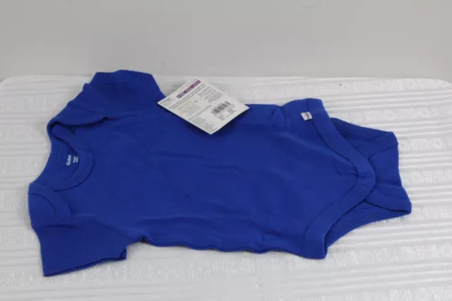 Baby 5-Pack One Piece Underwear Size 24M GERBER Onesies Short Sleeve Blue NWT