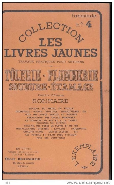 Livre Batiment I - Collection Les Livres Jaunes N°24 - Matériaux & Procédés Modernes (Bon état)