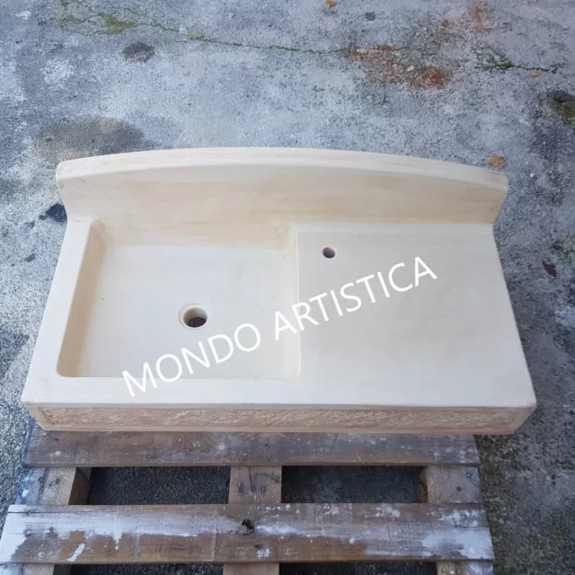 Lavello Lavandino Lavabo Per Cucina Da Giardino Esterno In Cemento Marmo Pietra