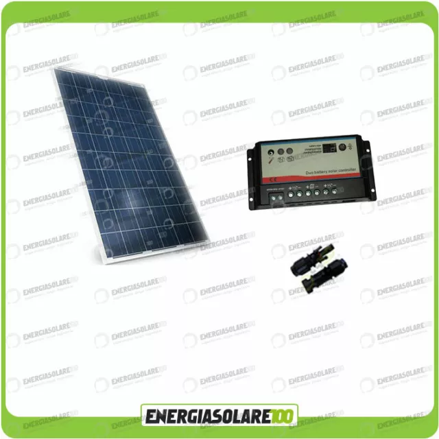 Kit camping car panneau solaire 200W 12V régulateur de charge REGDUO 20A