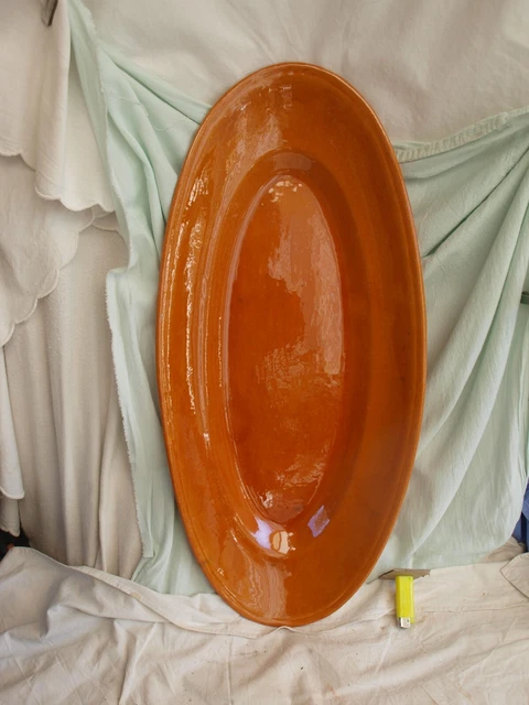 Grand Plat à Poisson Terminus Hôtel 1920-1930 - Métal Argenté 70cm - 2.28kg