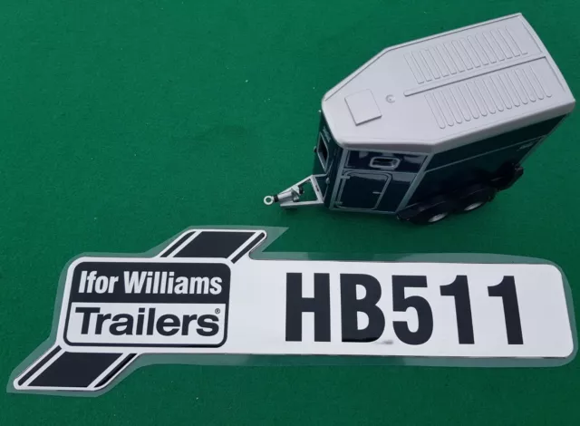 Ifor Williams Single Horsebox Horse Trailer HB511 Rear Ramp Door Decal Sticker