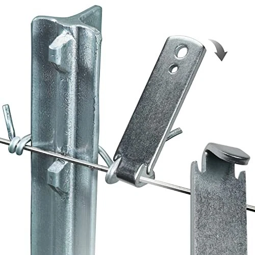 Seiria Fence Wire Twister for T Post Clips, Time Saver Barb Wire Fence 2 Pack
