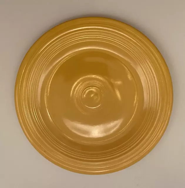 Vintage Fiesta  Dinner Plate 10 1/2"Yellow Original Color 1930's Art Deco A+