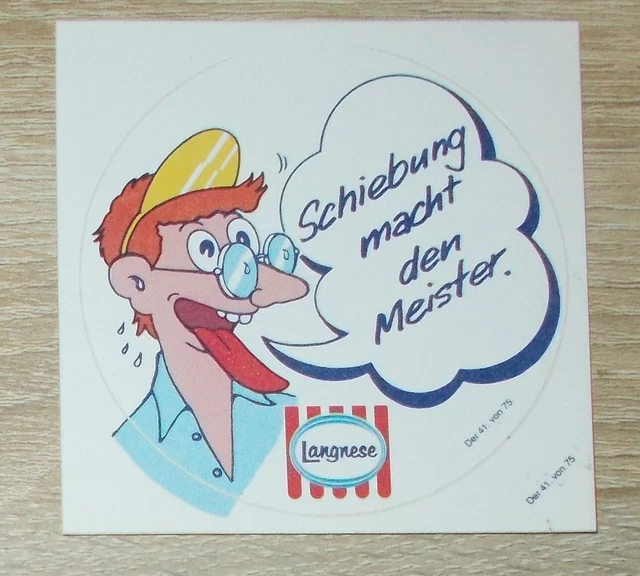 ALTER AUFKLEBER Sticker Langnese Ed von Schleck Eis Nr. 41 Schiebung EUR 3,99 PicClick DE