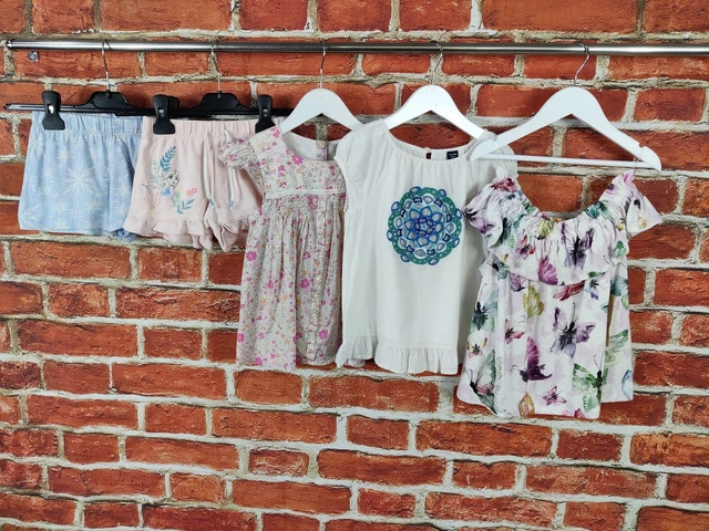 Girls Bundle Age 4-5 Years Gap Next M&S Summer Shorts T-Shirts Tops Kids 110Cm