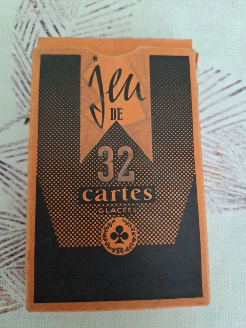 Jeu De Cartes Belge Vintage 1947 – Design Cubiste, 52 Cartes + Joker (boîte à Restaurer)
