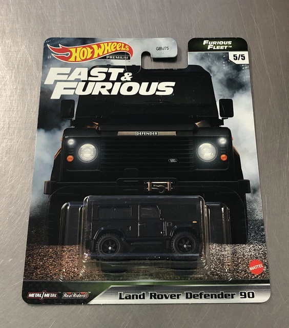 HOT WHEELS PREMIUM Fast & Furious Fleet Land Rover Defender 90 Black 1/