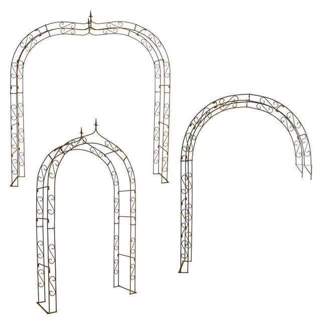 Rosenbogen Rankhilfe Kletterhilfe Edel-Rost Rosenspalier Torbogen 140 - 240 cm