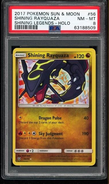 PSA 8 - Shiny Rayquaza GX #240 SSR Ultra Shiny Pokemon Card Japanese