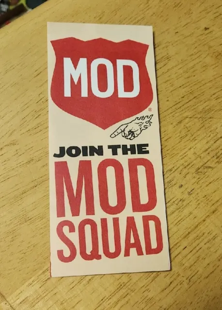 Join The Mod Squad Brochure Ephemera Pizza Pizzeria Restaurant Employment Job