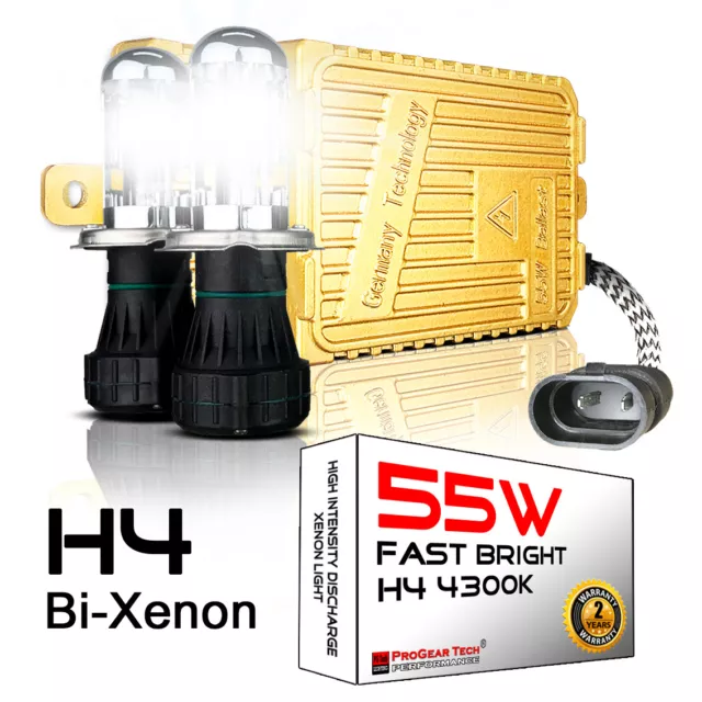 4300K 55W Heavy Duty Fast Bright H4 9003 Bi Xenon AC HID Conversion Kit