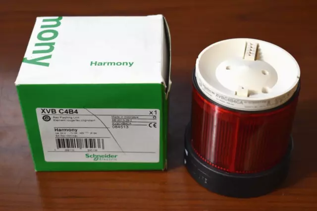 Schneider Electric XVBC4B4 Stack Tower Indicator Light Lens Red 084513