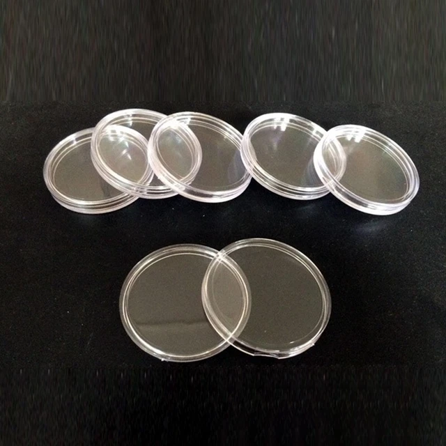 Pièce de Monnaie Capsule Récipient Rond Rangement Support