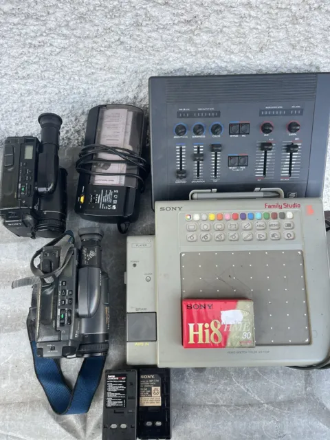 sony ccd tr705e tr707e familystudio zubehörpaket videokamera camcorder bastler