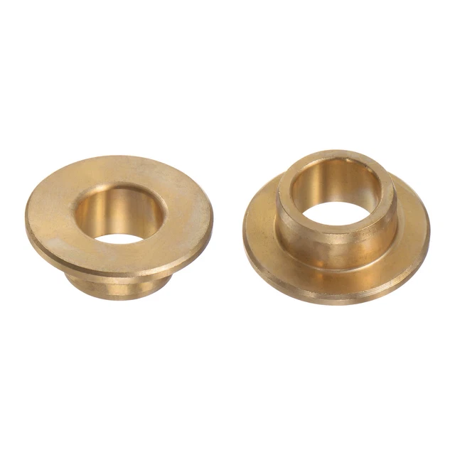 2pcs Flange Bearing Sleeve 10mm x 14mm x 8mm Bronze Self-Lubricating Bushings
