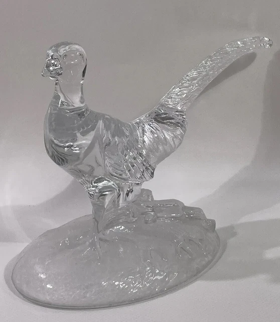 Kristallglas Vogel Vintage Glasfigur Dekoration Statue Deko Glas HLF