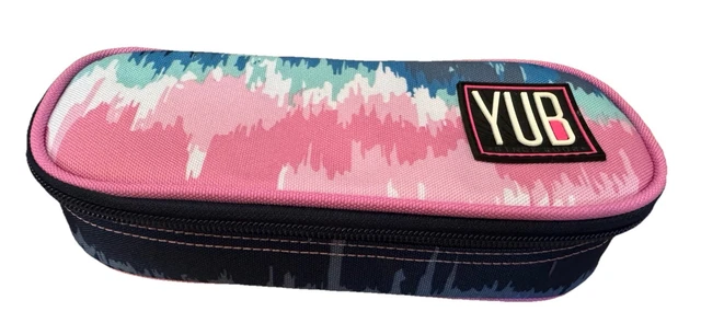 OFFCUP Astuccio Grande, Astuccio Scuola con 2 scomparti, Portapenne Cancelleria Astucci Matite Trucco Borsa per Scuola Ufficio Bambina Ragazzi Studenti (Grigio