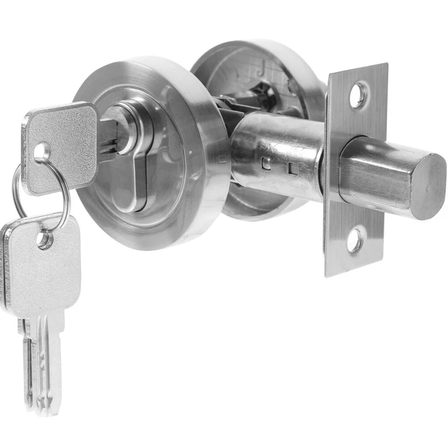 Door Cylinder Lock Door Lock One Sided Deadbolt Black Deadbolt Deadlock