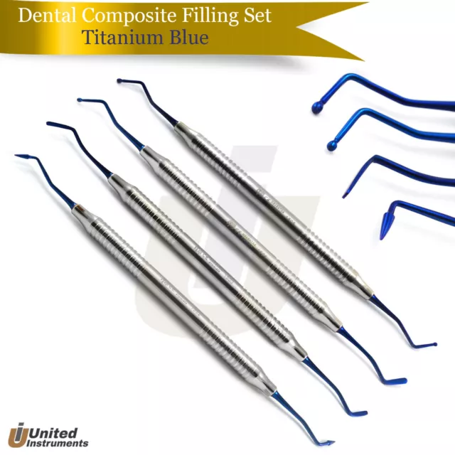 Titanium Tip Dental Composite Filling Instruments Restorative Spatulas Lab Tools