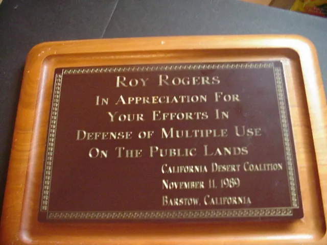 VINTAGE ROY ROGERS Museum Auction Of Roys Items, Nov. 11, 1989 $350.00 ...