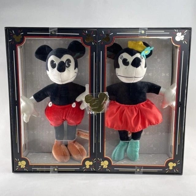 DISNEY PARKS LIMITED RELEASE Charlotte Clark RETRO Mickey Minnie Plush Set 1933
