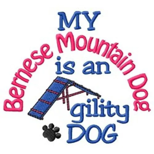 My Bernese Mountain Dog is An Agility Dog Fleece Jacket - DC2088L Size S - XXL