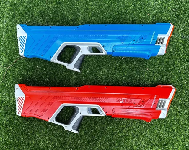 NEW* Spyra Two Duel Electronic Water Gun Set - Red+Blue / World's