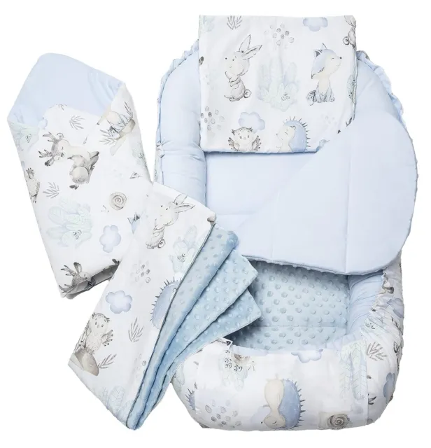 Medi Partners 5 teilig Babynestchen Set Babynest Baumwolle, Babynest, ÖkoTex,Öko