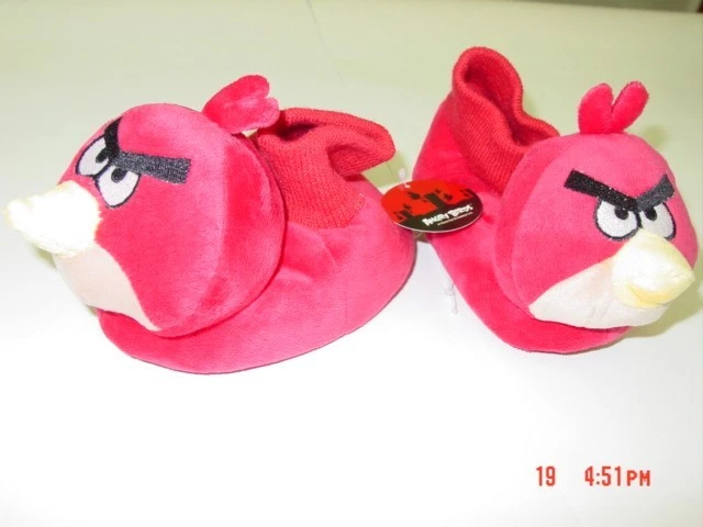 NWT Toddlers Angry Birds Sock Top Slippers Character