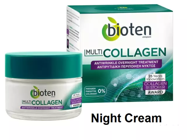 Bioten Multi-Collagen Night Cream Anti - wrinkle Overnight Treatment 50 ml