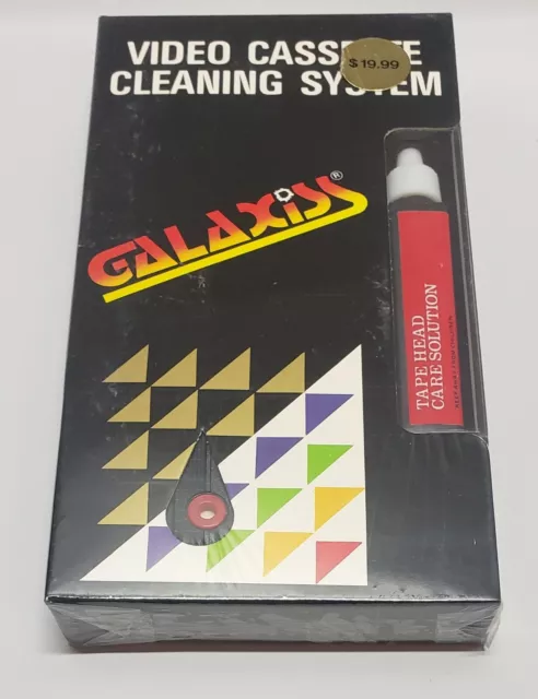 GALAXISS VHS Video Head Cleaner Cleaning Cassette Tape Vtg FACTORY ...