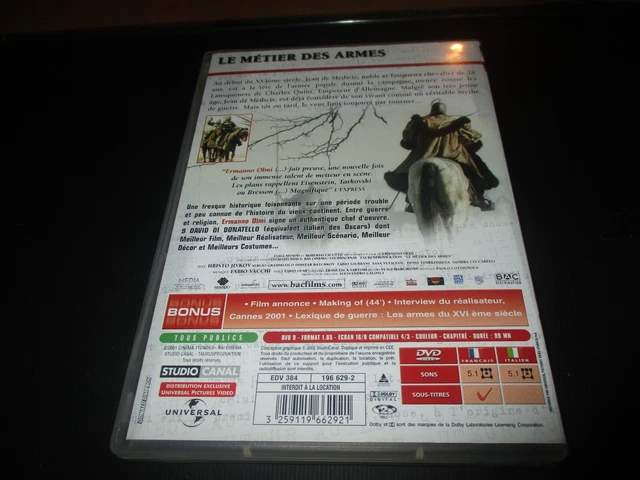 DVD "LE METIER DES ARMES" de Ermanno OLMI 2