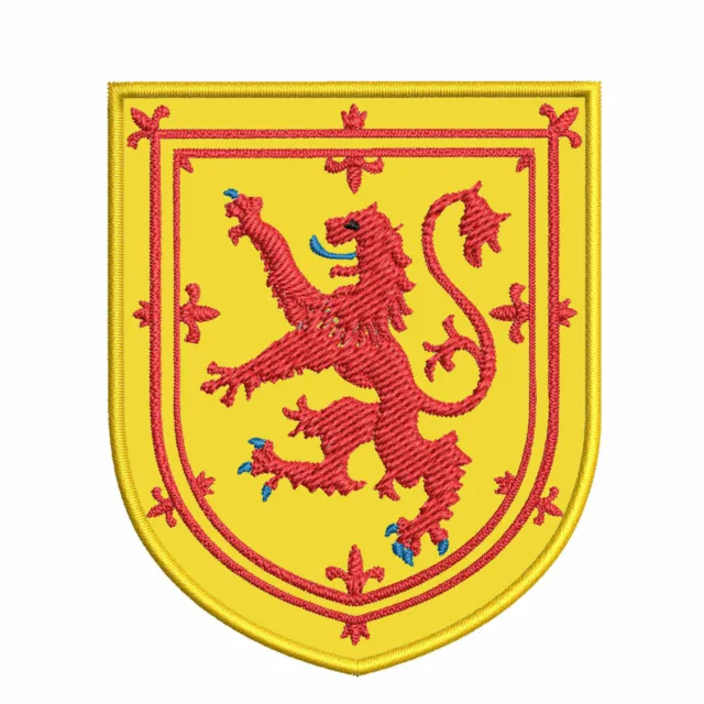 SCOTLAND iron PATCH COAT OF ARMS EMBLEM LION RAMPANT SCOTTISH FLAG SHIELD new
